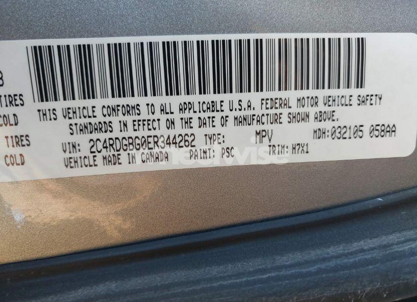 Photo 9 of 2014 Dodge Grand CARAVAN SE (VIN 2C4RDGBG0ER344262)