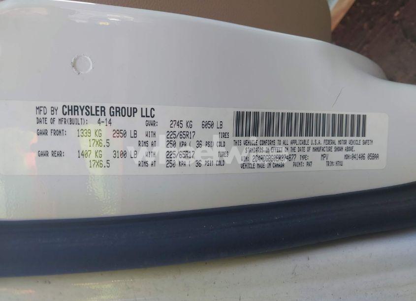 Photo 4 of 2014 Dodge Grand CARAVAN SE (VIN 2C4RDGBG0ER374877)