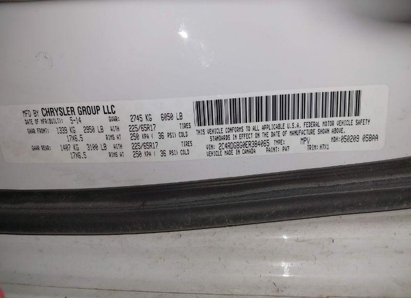 Photo 9 of 2014 Dodge Grand CARAVAN SE (VIN 2C4RDGBG0ER384065)