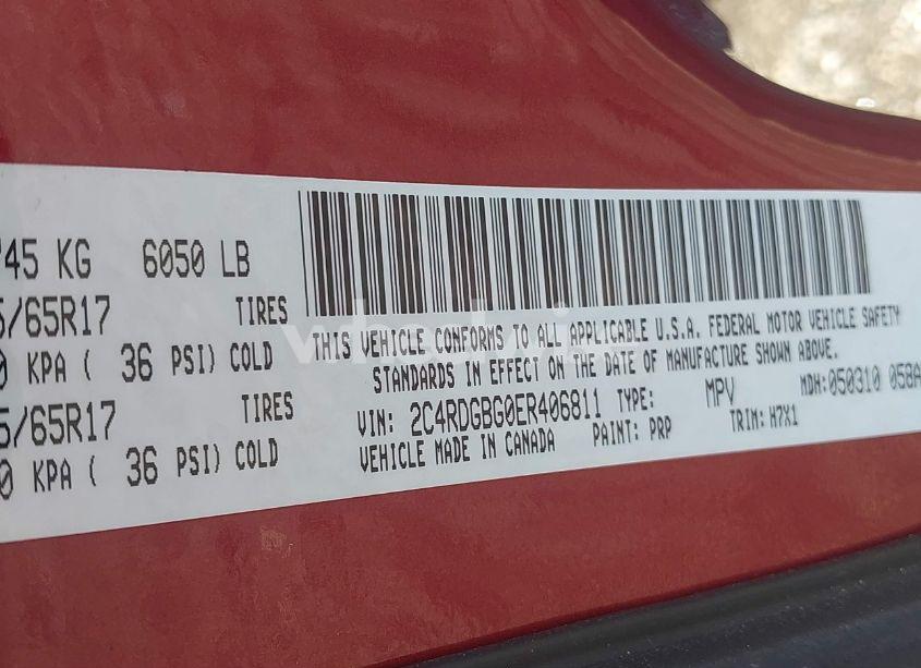 Photo 9 of 2014 Dodge Grand CARAVAN AMERICAN VALUE PKG (VIN 2C4RDGBG0ER406811)