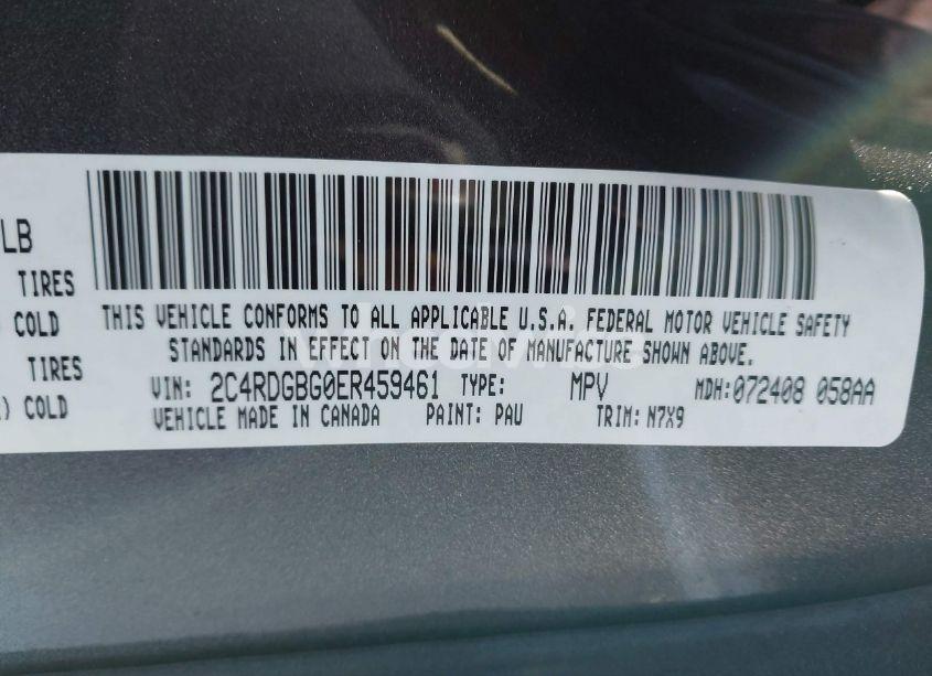 Photo 9 of 2014 Dodge Grand CARAVAN SE 30TH ANNIVERSARY (VIN 2C4RDGBG0ER459461)