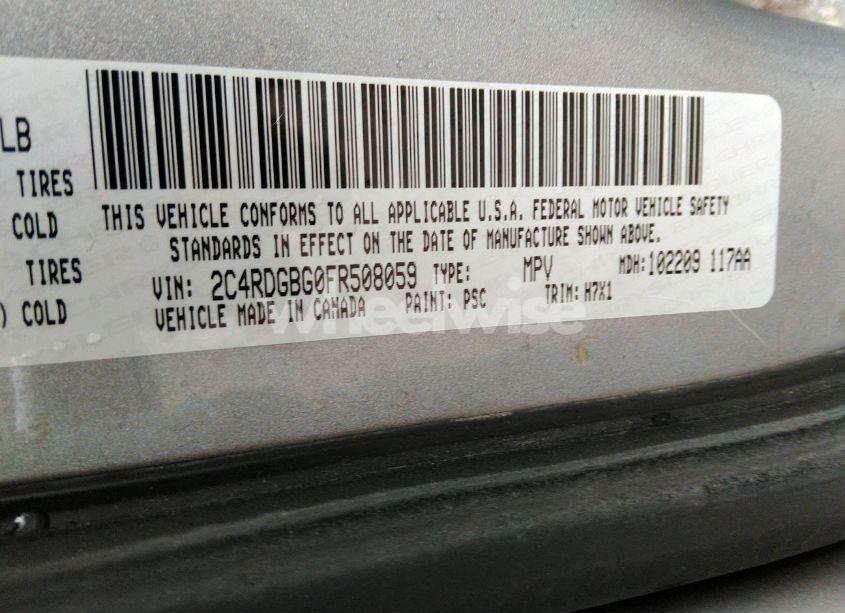 Photo 9 of 2015 Dodge Grand CARAVAN AMERICAN VALUE PKG (VIN 2C4RDGBG0FR508059)