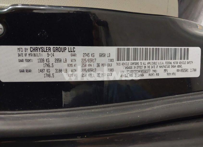 Photo 9 of 2015 Dodge Grand CARAVAN AMERICAN VALUE PKG (VIN 2C4RDGBG0FR558377)