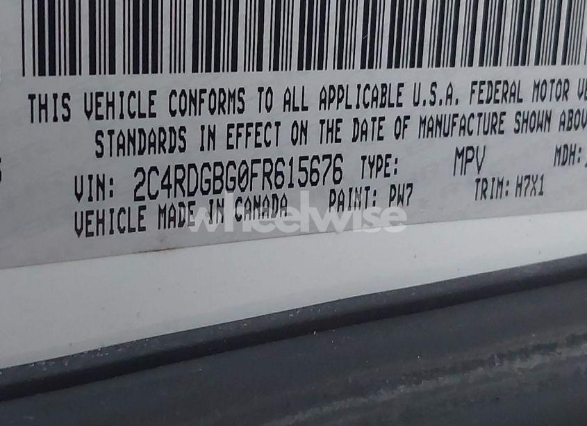 Photo 9 of 2015 Dodge Grand CARAVAN AMERICAN VALUE PKG (VIN 2C4RDGBG0FR615676)