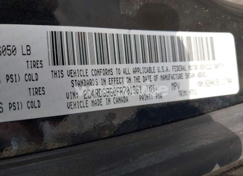 Photo 9 of 2015 Dodge Grand CARAVAN SE (VIN 2C4RDGBG0FR701361)