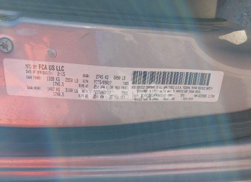 Photo 9 of 2015 Dodge Grand CARAVAN SE PLUS (VIN 2C4RDGBG0FR709346)