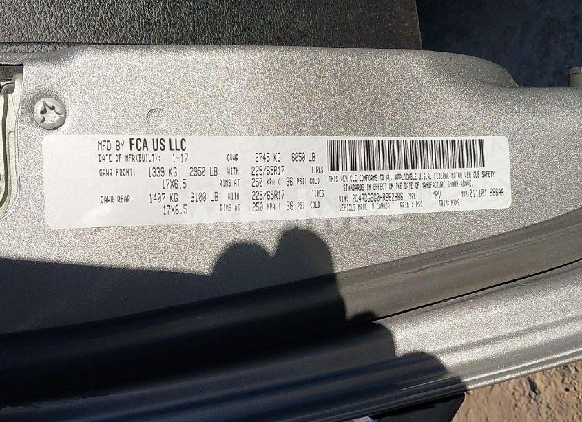 Photo 9 of 2017 Dodge Grand CARAVAN SE PLUS (VIN 2C4RDGBG0HR662886)