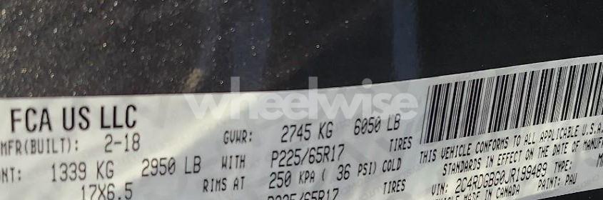 Photo 9 of 2018 Dodge Grand CARAVAN (VIN 2C4RDGBG0JR199489)