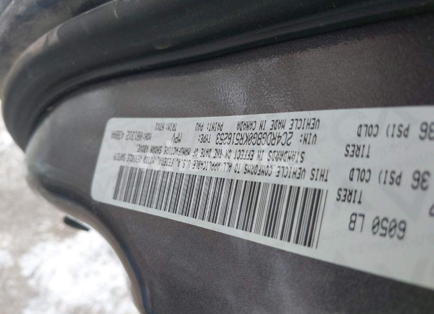 Photo 9 of 2019 Dodge Grand CARAVAN SE (VIN 2C4RDGBG0KR516253)