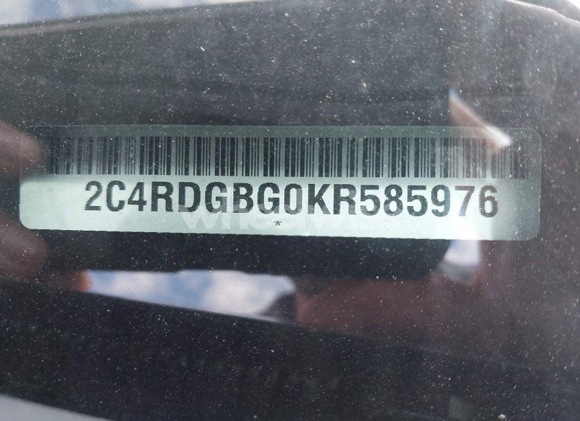 Photo 9 of 2019 Dodge Grand CARAVAN SE (VIN 2C4RDGBG0KR585976)