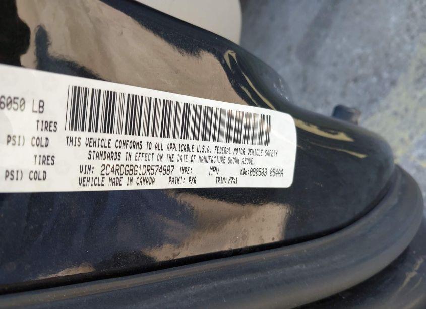 Photo 9 of 2013 Dodge Grand CARAVAN SE (VIN 2C4RDGBG1DR574987)