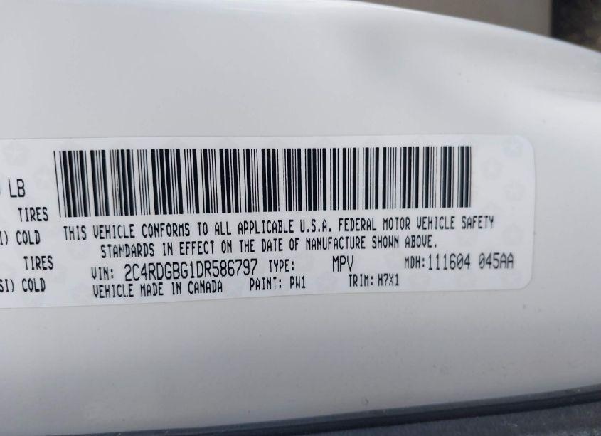 Photo 9 of 2013 Dodge Grand CARAVAN AMERICAN VALUE PKG (VIN 2C4RDGBG1DR586797)