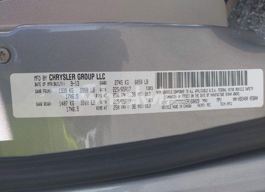 Photo 9 of 2014 Dodge Grand CARAVAN AMERICAN VALUE PKG (VIN 2C4RDGBG1ER168029)