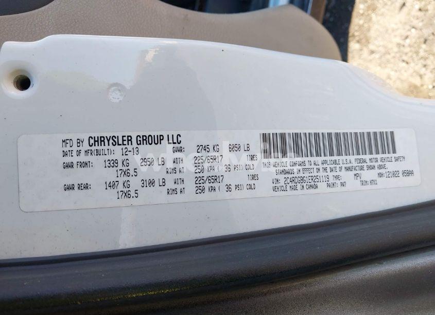 Photo 9 of 2014 Dodge Grand CARAVAN AMERICAN VALUE PKG (VIN 2C4RDGBG1ER251119)