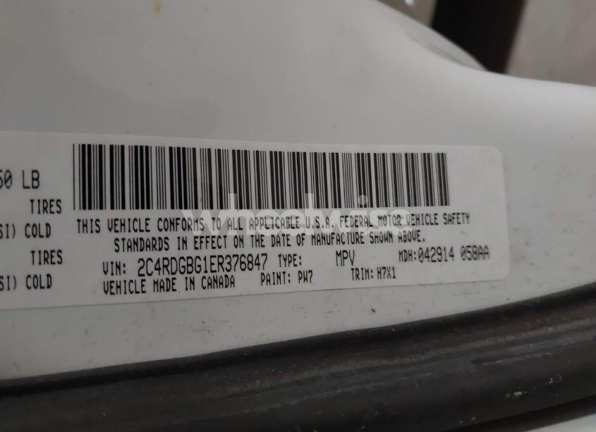 Photo 9 of 2014 Dodge Grand CARAVAN SE (VIN 2C4RDGBG1ER376847)