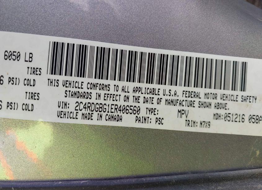 Photo 9 of 2014 Dodge Grand CARAVAN SE 30TH ANNIVERSARY (VIN 2C4RDGBG1ER406560)