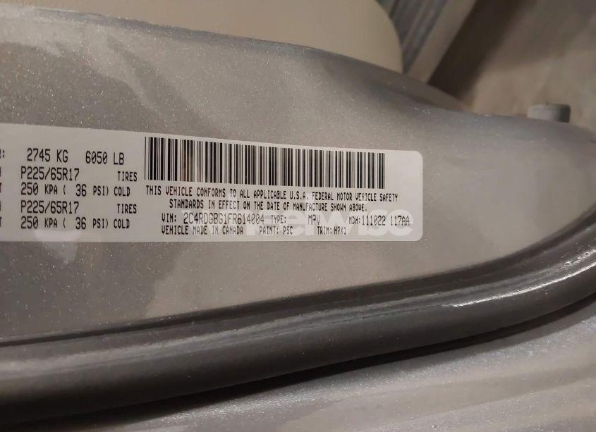 Photo 9 of 2015 Dodge Grand CARAVAN SE (VIN 2C4RDGBG1FR614004)