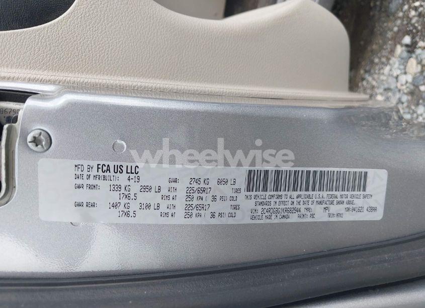 Photo 9 of 2019 Dodge Grand CARAVAN SE (VIN 2C4RDGBG1KR682944)