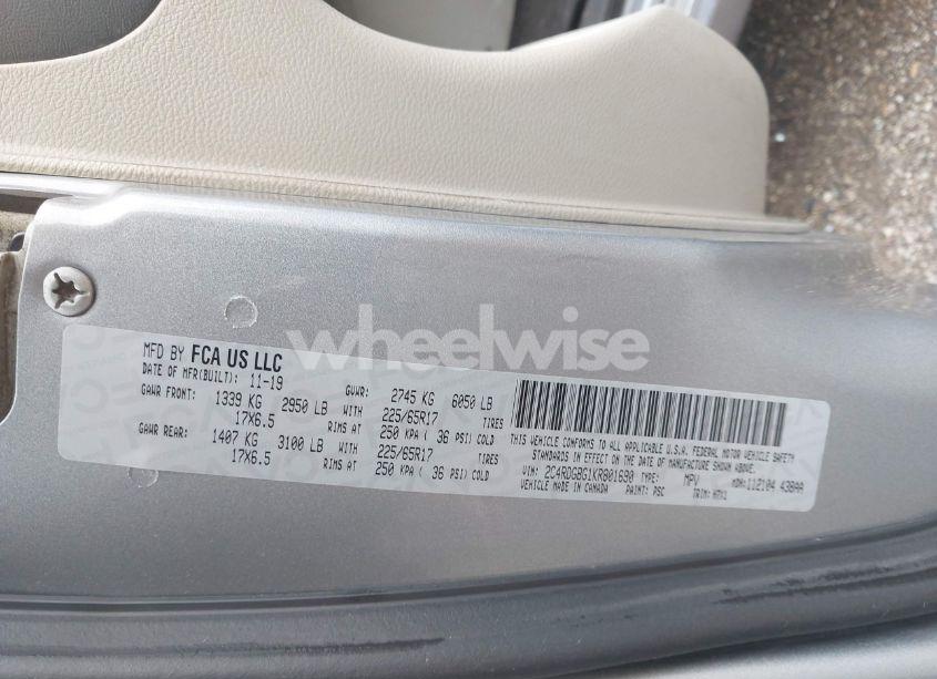 Photo 9 of 2019 Dodge Grand CARAVAN SE (VIN 2C4RDGBG1KR801690)