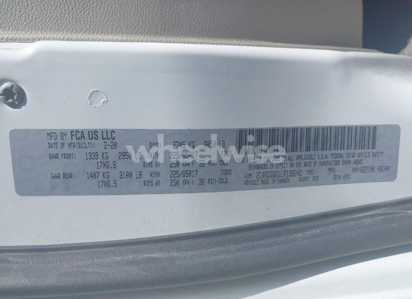 Photo 9 of 2020 Dodge Grand CARAVAN SE (VIN 2C4RDGBG1LR198242)