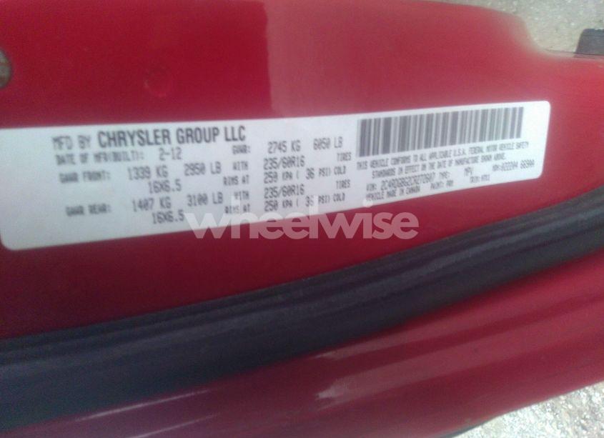 Photo 9 of 2012 Dodge Grand CARAVAN SE/AVP (VIN 2C4RDGBG2CR272607)