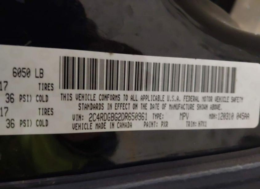 Photo 9 of 2013 Dodge Grand CARAVAN SE (VIN 2C4RDGBG2DR650961)