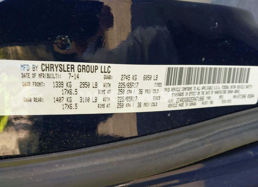 Photo 9 of 2014 Dodge Grand CARAVAN SE (VIN 2C4RDGBG2ER471806)