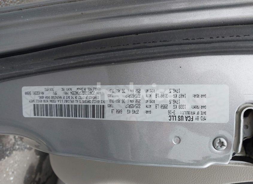 Photo 9 of 2016 Dodge Grand CARAVAN SE (VIN 2C4RDGBG2GR342354)