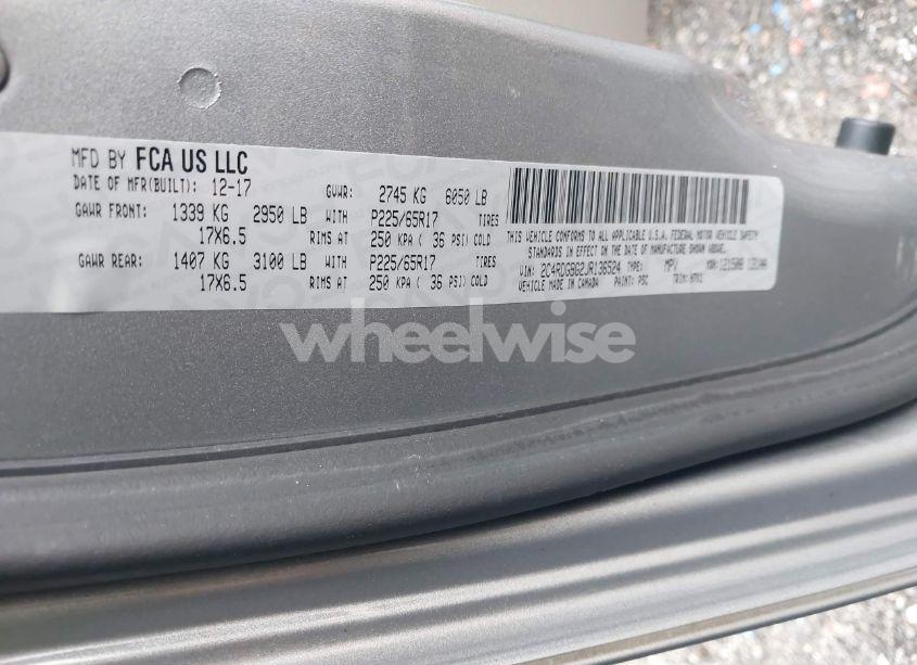 Photo 9 of 2018 Dodge Grand CARAVAN SE (VIN 2C4RDGBG2JR136524)