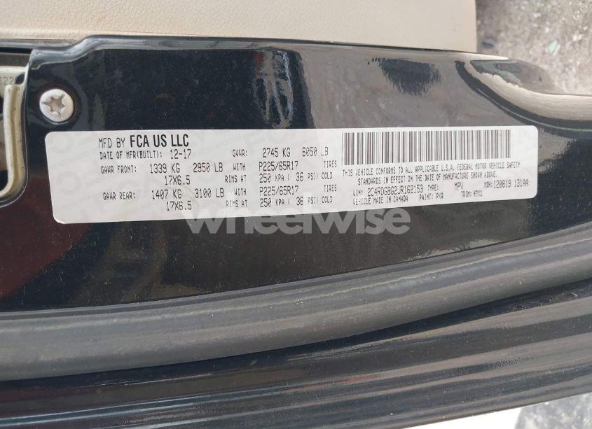 Photo 9 of 2018 Dodge Grand CARAVAN SE (VIN 2C4RDGBG2JR162153)