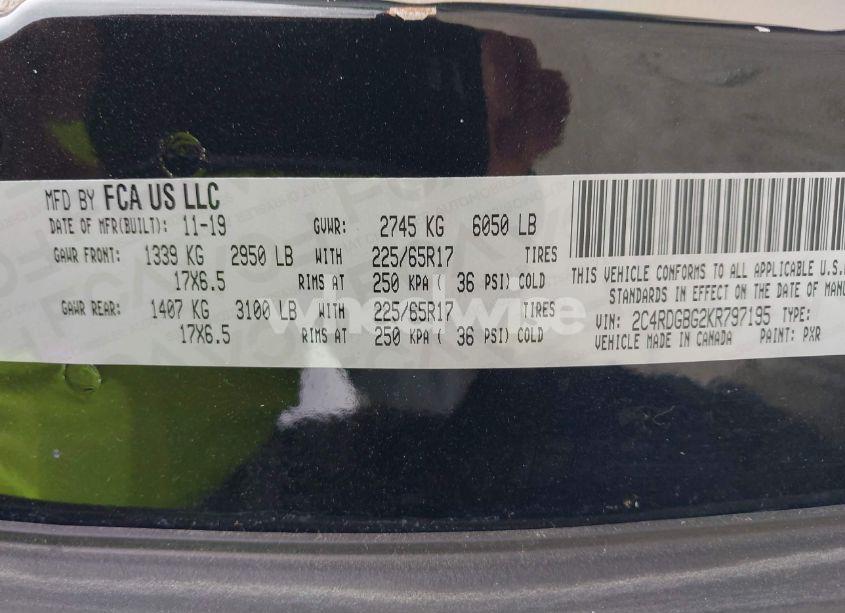 Photo 9 of 2019 Dodge Grand CARAVAN SE (VIN 2C4RDGBG2KR797195)