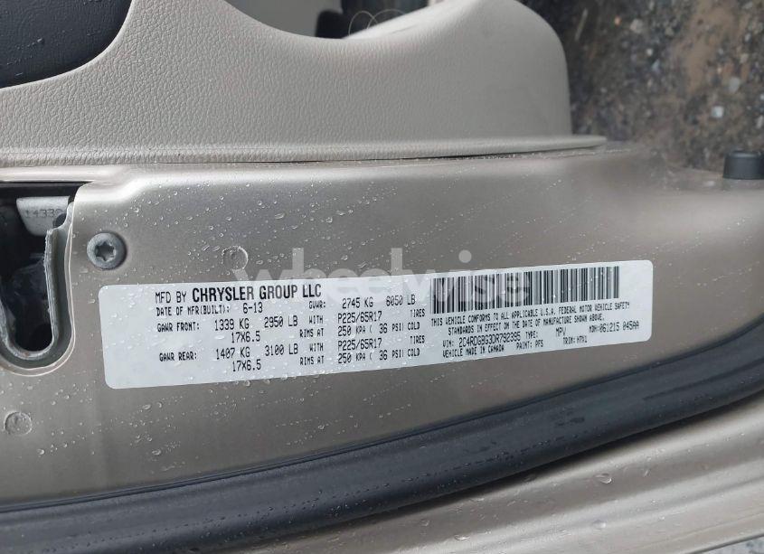 Photo 9 of 2013 Dodge Grand CARAVAN SE (VIN 2C4RDGBG3DR792395)