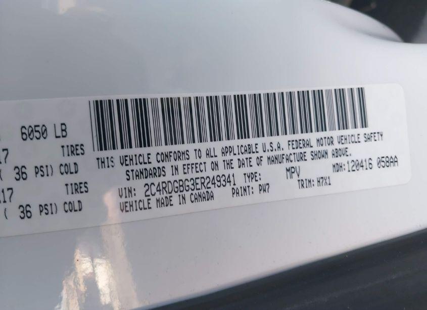 Photo 9 of 2014 Dodge Grand CARAVAN AMERICAN VALUE PKG (VIN 2C4RDGBG3ER249341)