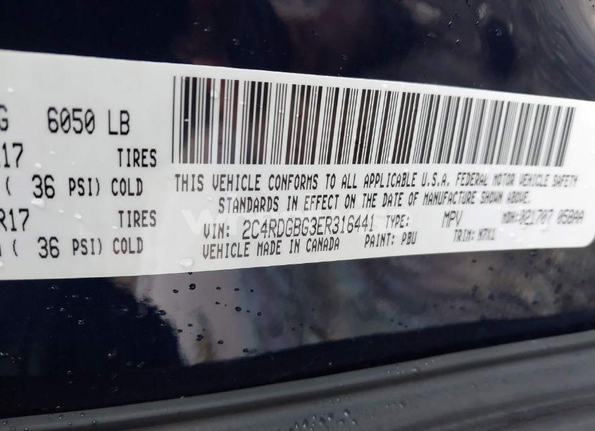 Photo 9 of 2014 Dodge Grand CARAVAN SE 30TH ANNIVERSARY (VIN 2C4RDGBG3ER316441)