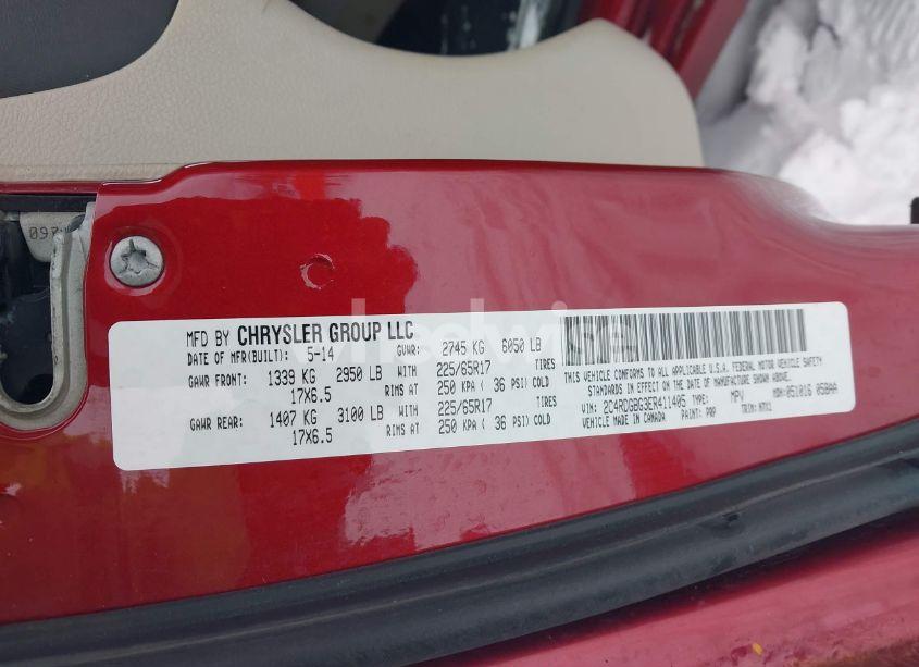 Photo 9 of 2014 Dodge Grand CARAVAN SE 30TH ANNIVERSARY (VIN 2C4RDGBG3ER411405)