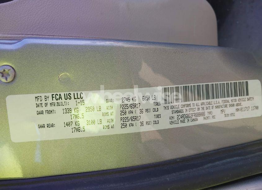 Photo 9 of 2015 Dodge Grand CARAVAN SE (VIN 2C4RDGBG3FR688086)