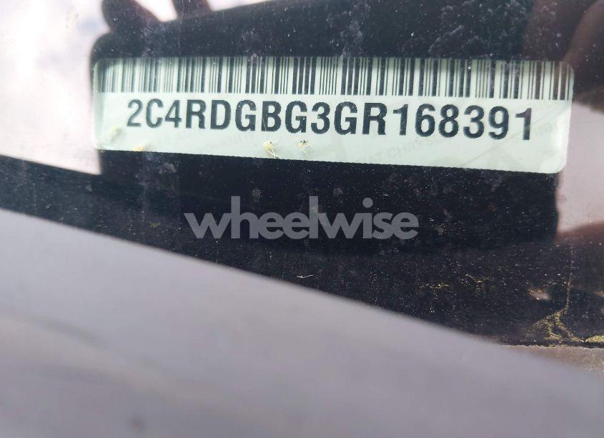 Photo 9 of 2016 Dodge Grand CARAVAN SE (VIN 2C4RDGBG3GR168391)