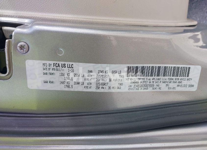 Photo 9 of 2016 Dodge Grand CARAVAN AMERICAN VALUE PKG (VIN 2C4RDGBG3GR279359)