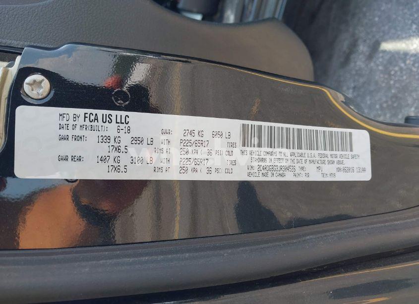 Photo 9 of 2018 Dodge Grand CARAVAN SE PLUS (VIN 2C4RDGBG3JR304526)