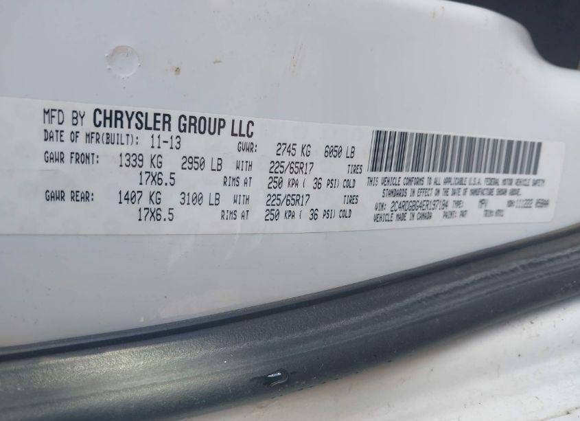 Photo 9 of 2014 Dodge Grand CARAVAN AMERICAN VALUE PKG (VIN 2C4RDGBG4ER197184)