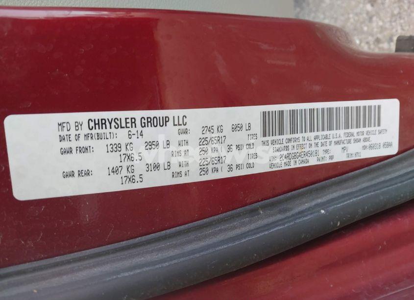 Photo 9 of 2014 Dodge Grand CARAVAN AMERICAN VALUE PKG (VIN 2C4RDGBG4ER450181)