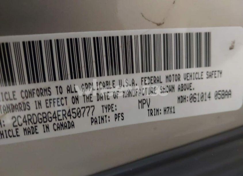 Photo 9 of 2014 Dodge Grand CARAVAN AMERICAN VALUE PKG (VIN 2C4RDGBG4ER450777)