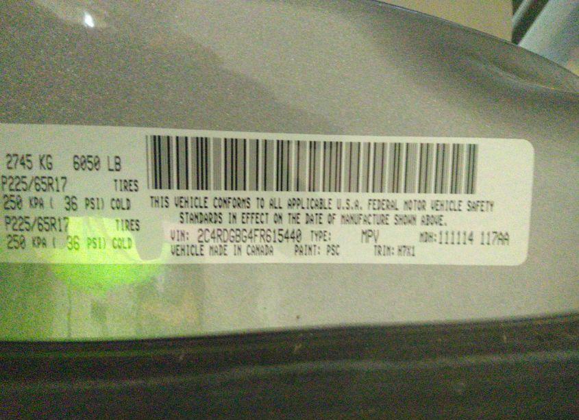 Photo 9 of 2015 Dodge Grand CARAVAN AVP/SE (VIN 2C4RDGBG4FR615440)