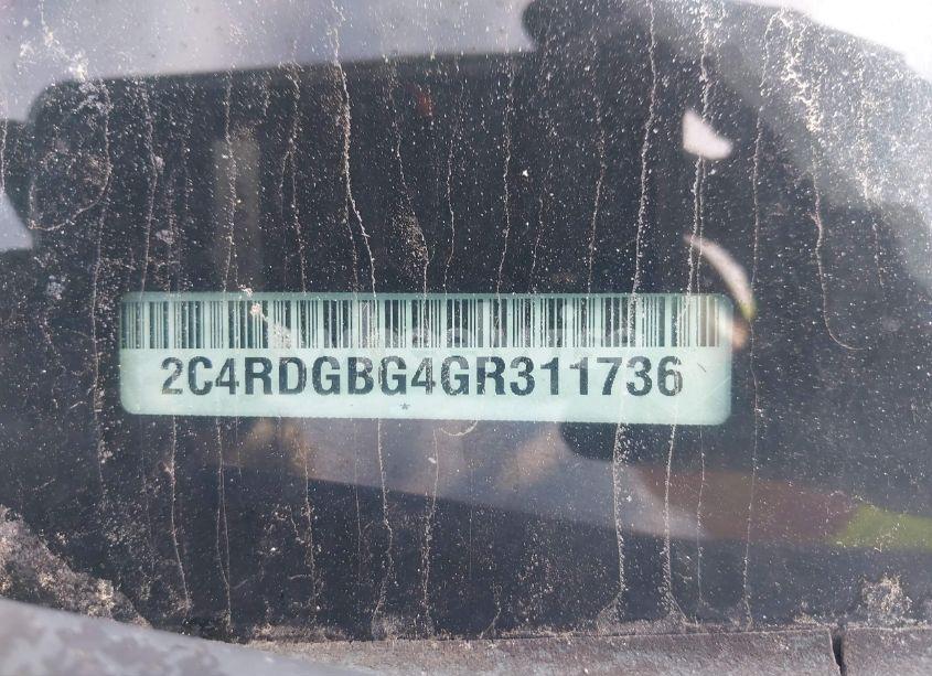 Photo 9 of 2016 Dodge Grand CARAVAN SE (VIN 2C4RDGBG4GR311736)