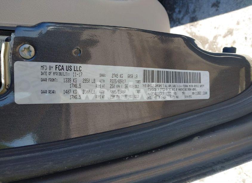 Photo 9 of 2018 Dodge Grand CARAVAN SE (VIN 2C4RDGBG4JR161862)