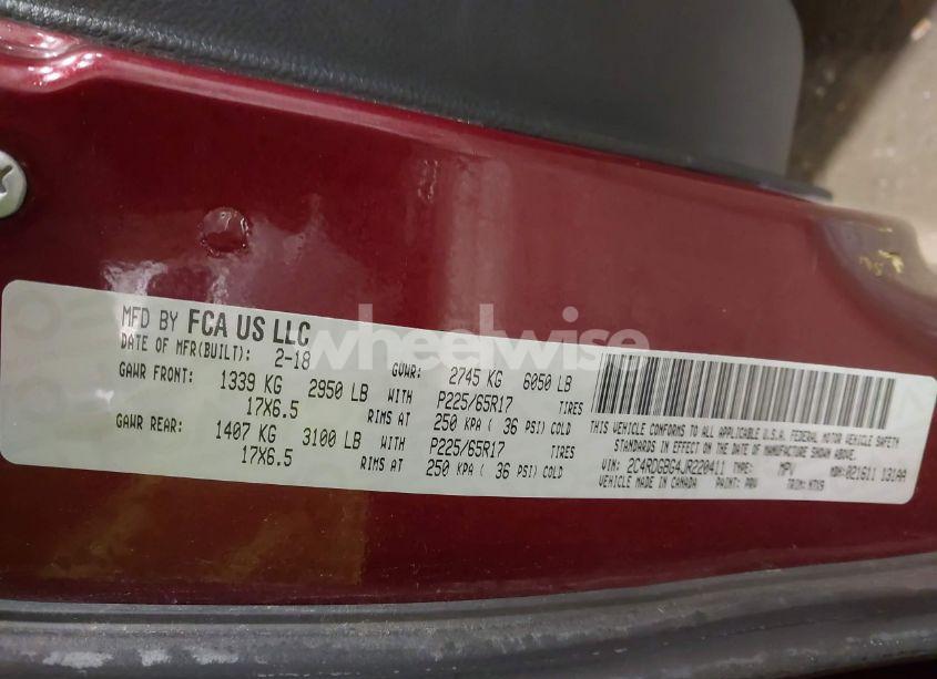 Photo 9 of 2018 Dodge Grand CARAVAN SE PLUS (VIN 2C4RDGBG4JR220411)