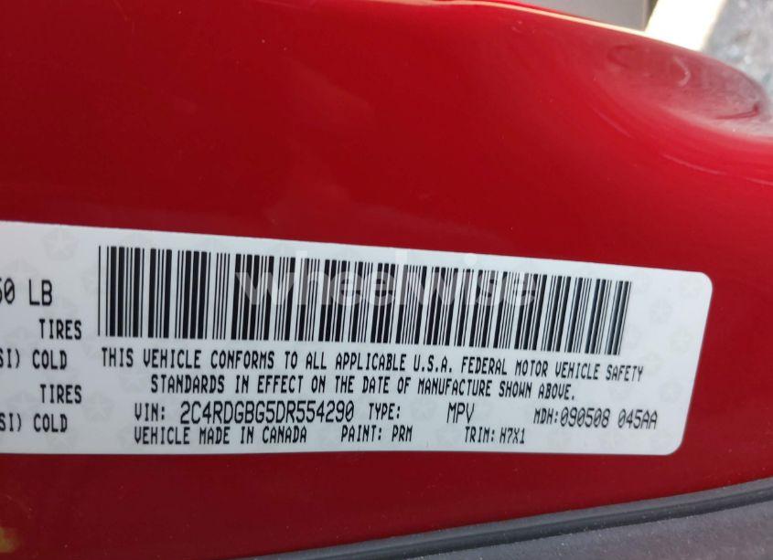 Photo 9 of 2013 Dodge Grand CARAVAN SE (VIN 2C4RDGBG5DR554290)