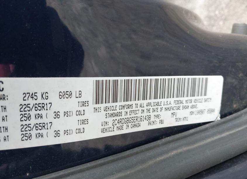 Photo 9 of 2014 Dodge Grand CARAVAN AMERICAN VALUE PKG (VIN 2C4RDGBG5ER161438)