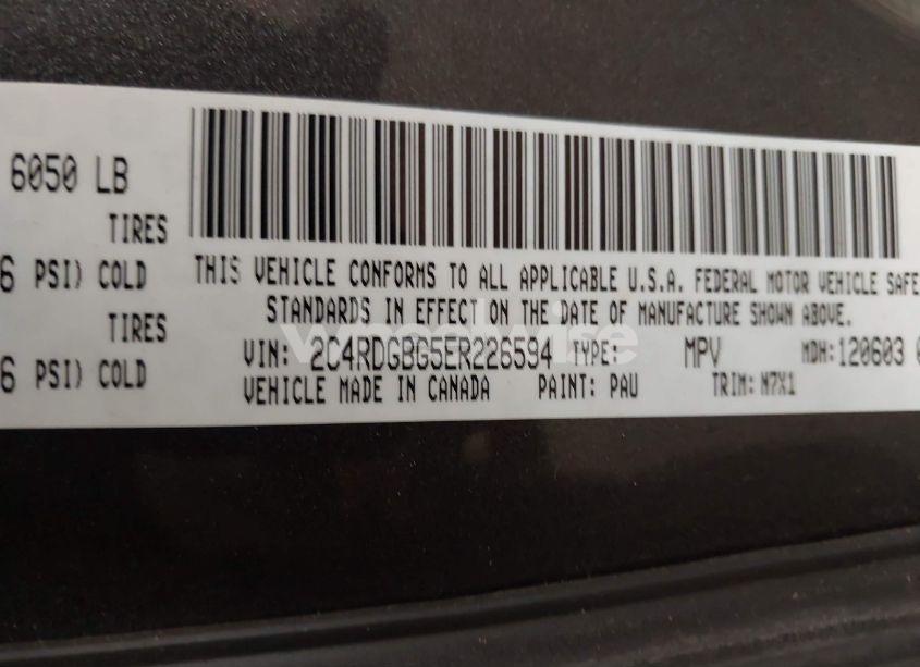 Photo 9 of 2014 Dodge Grand CARAVAN SE 30TH ANNIVERSARY (VIN 2C4RDGBG5ER226594)