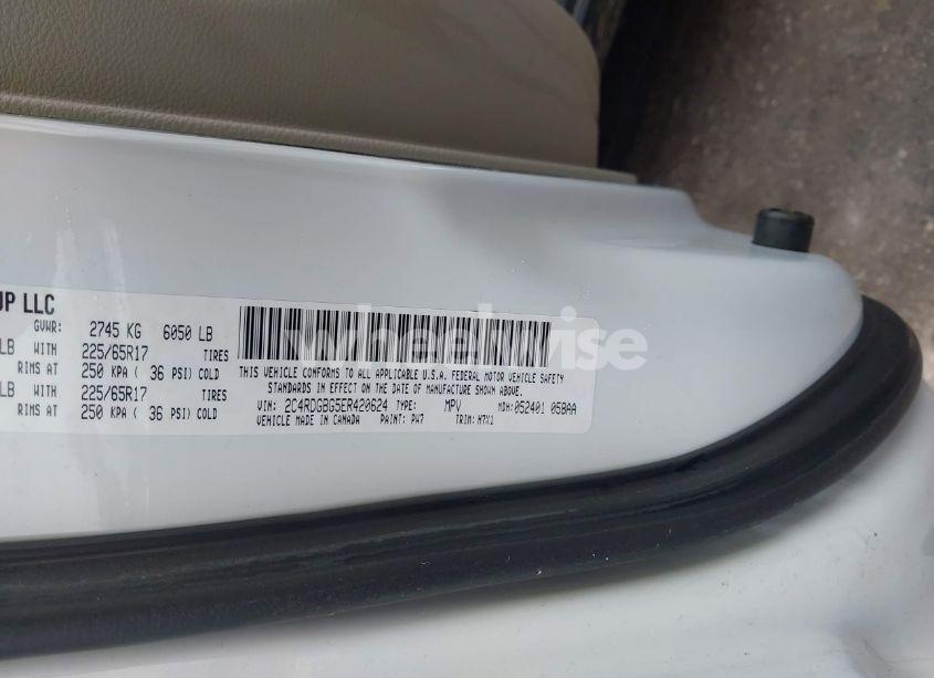 Photo 9 of 2014 Dodge Grand CARAVAN AMERICAN VALUE PKG (VIN 2C4RDGBG5ER420624)